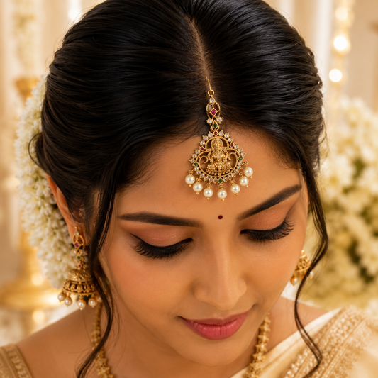 Lakshmi Pearls Maang Tikka