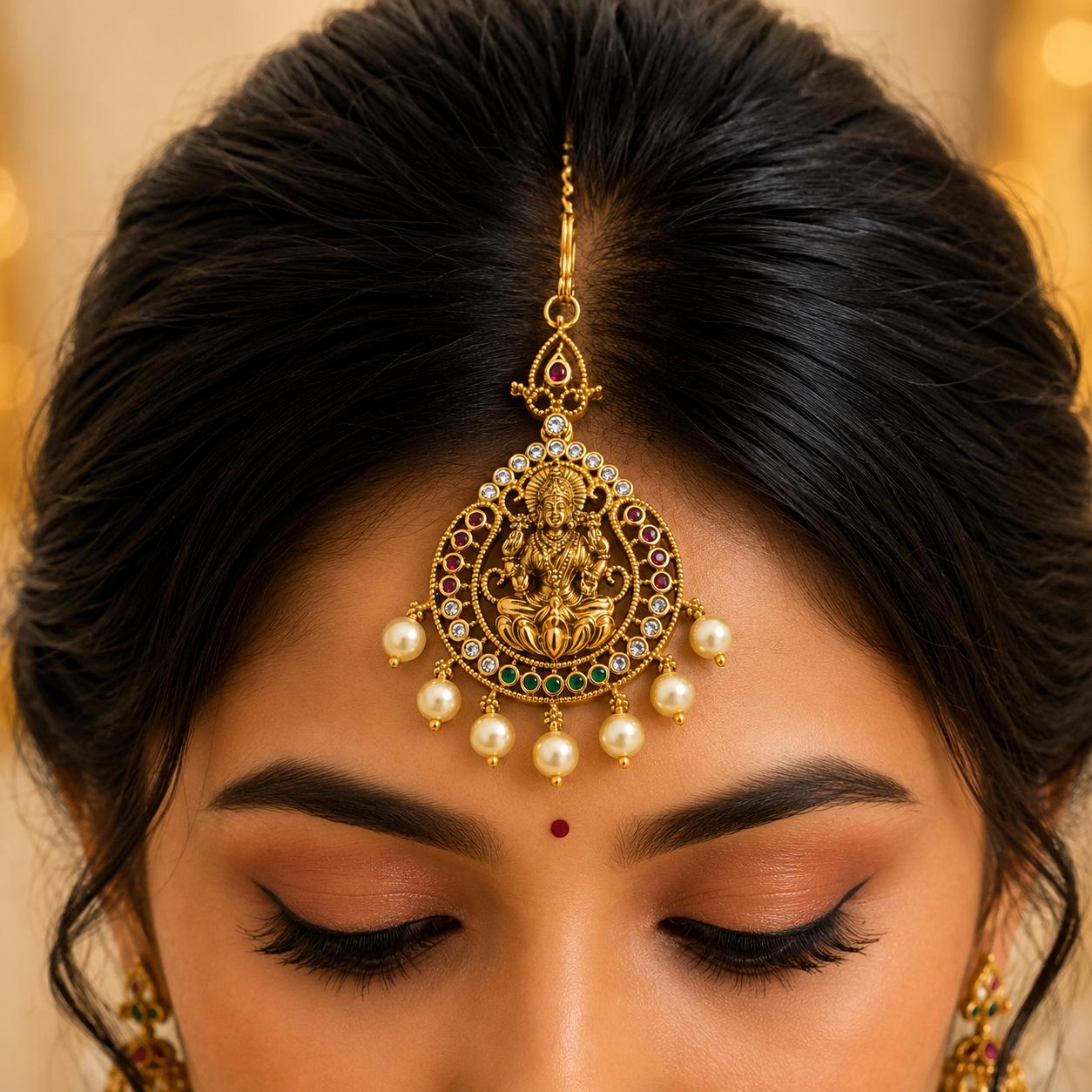 Grand Lakshmi Maang Tikka