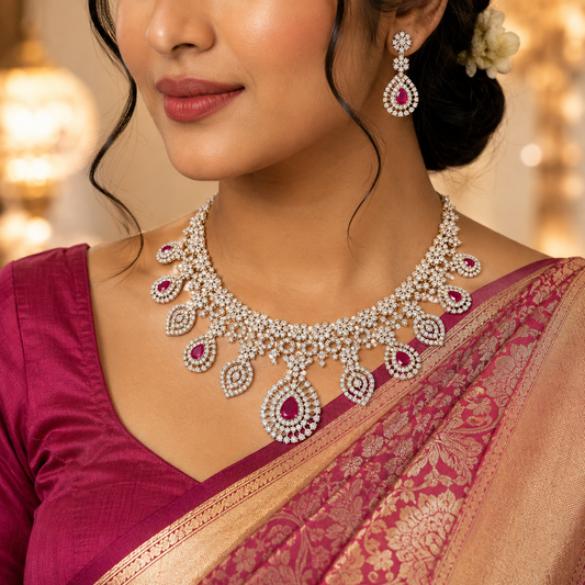 Aarvika AD Stone Necklace