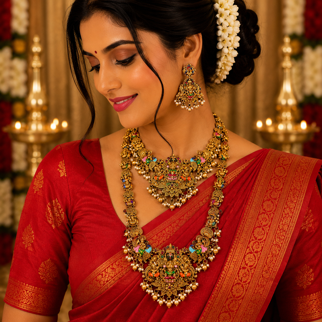 Srinivasa & Lakshmi Divyam Enamel Bridal Combo Set