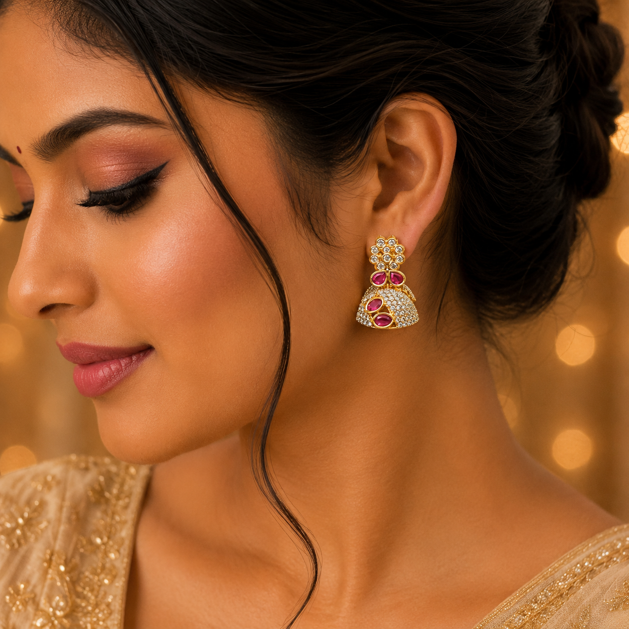 Eesha Stone Jhumka