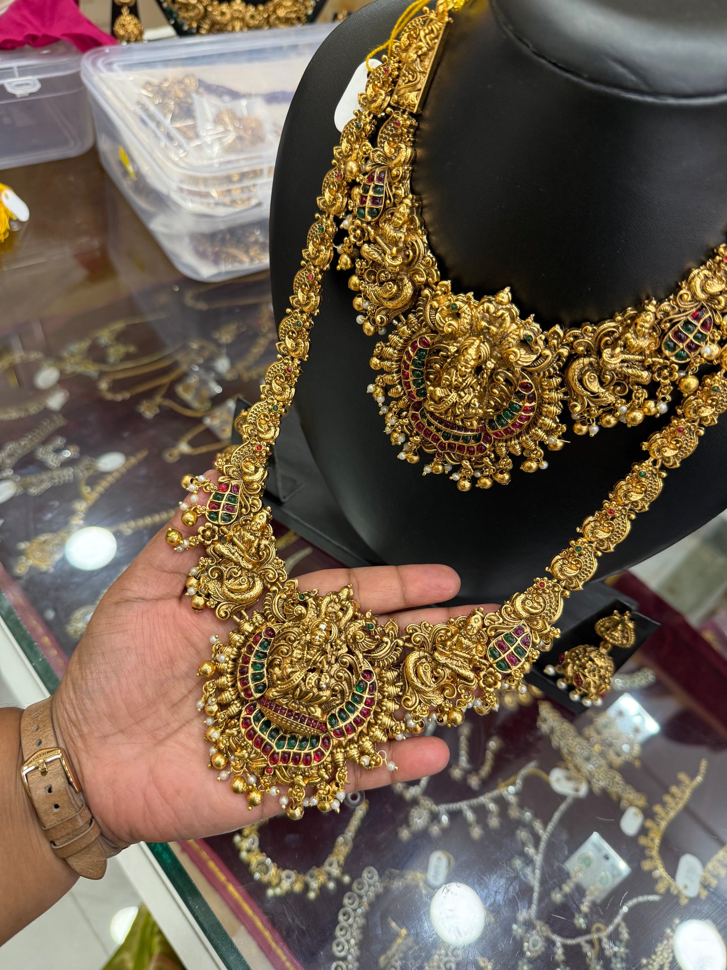 3D Lakshmi bridal combo set