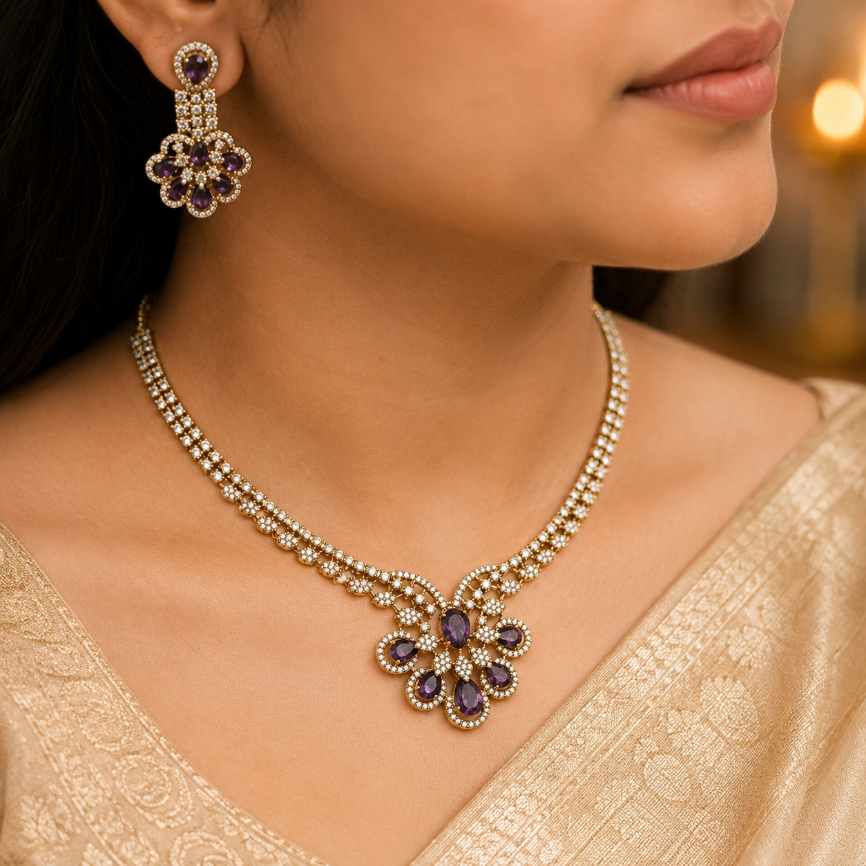 Purple Elegance Necklace