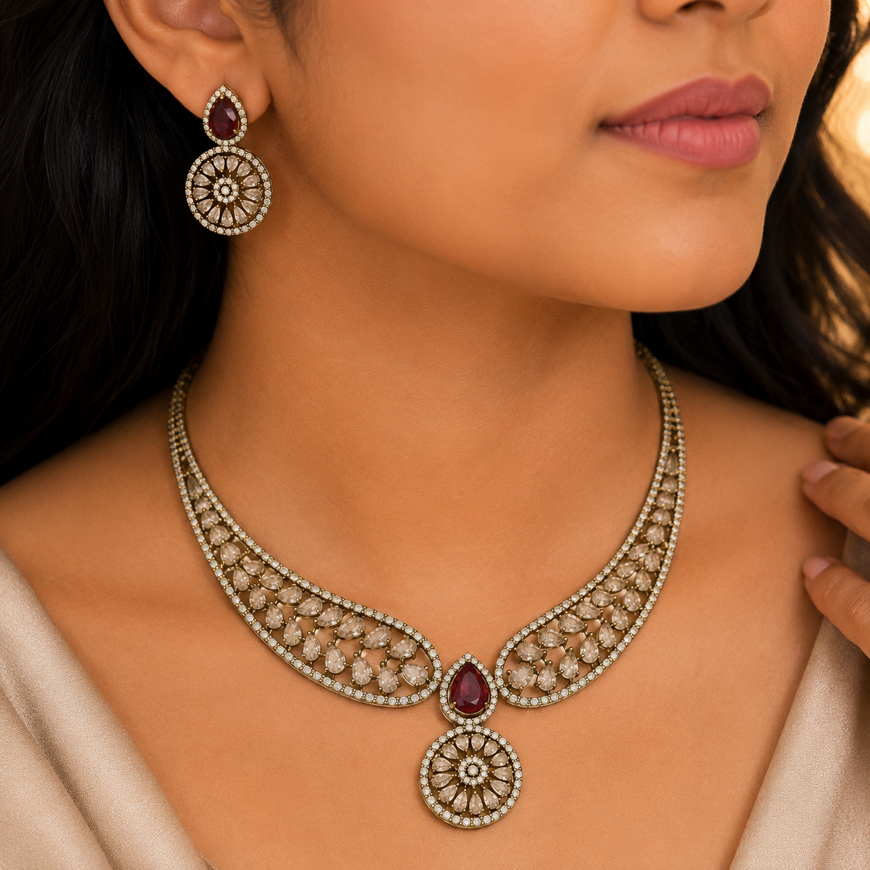 Ruby Aura Necklace