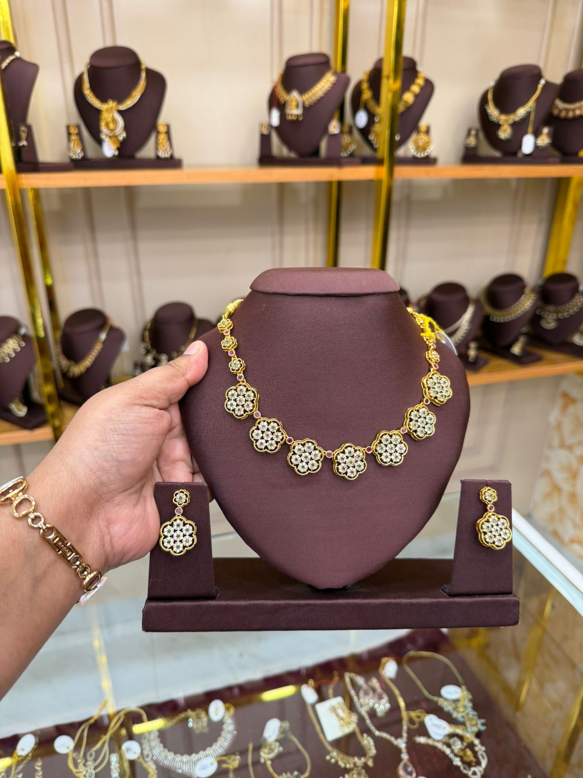 White Stone Flower Model