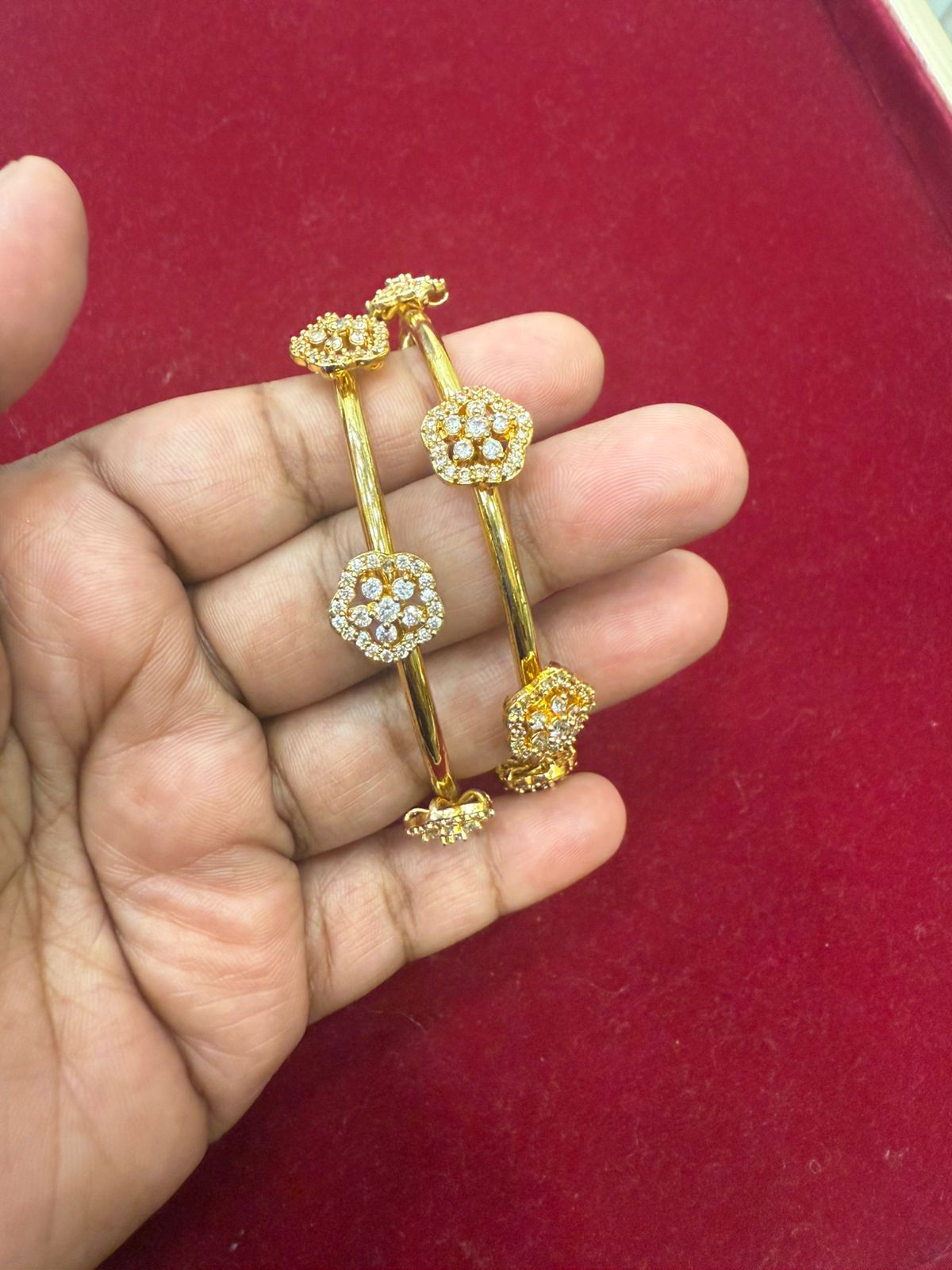 Button Stone Flower Elegant Model