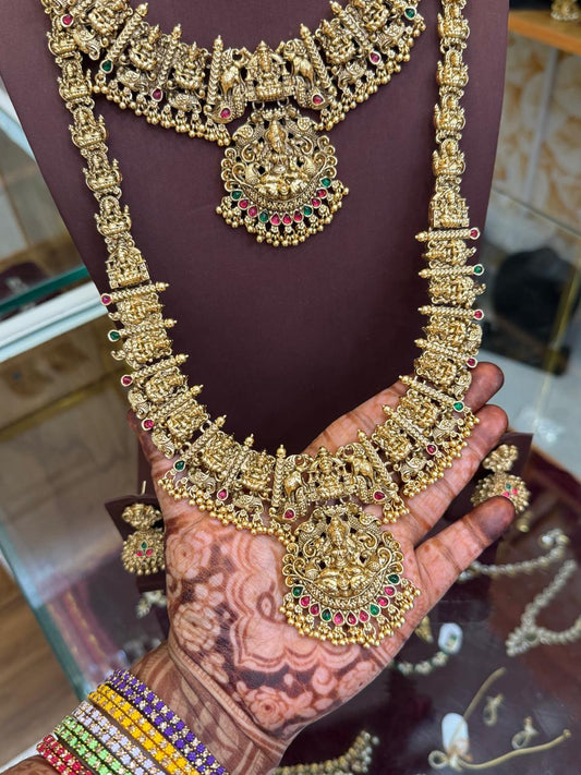 Lakshmi Emerald & Ruby Combo Set