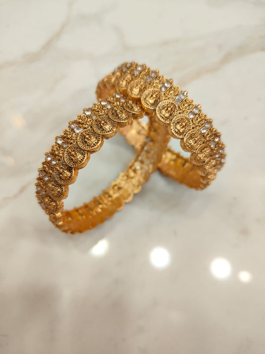 Lakshmi Stone Bangles (2pcs)