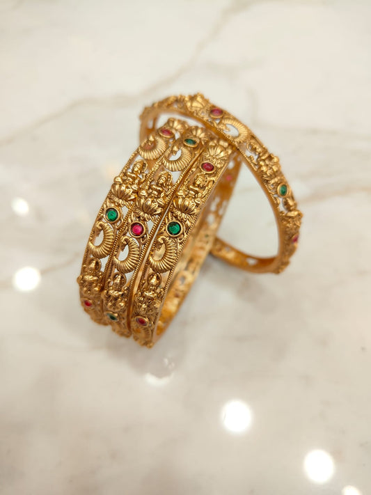 Elegant Lakshmi Bangles (4pcs)