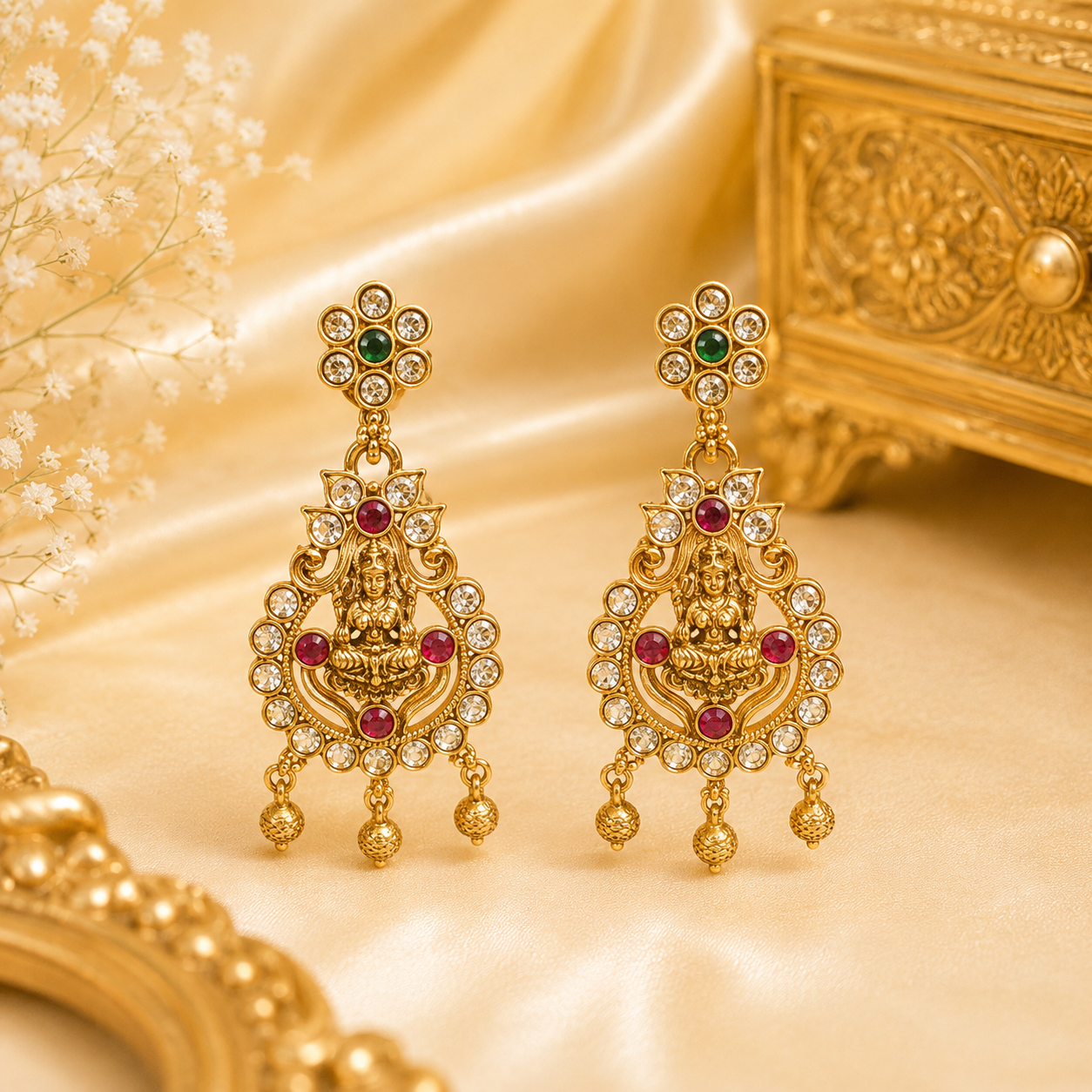 Lakshmi Floral Stud