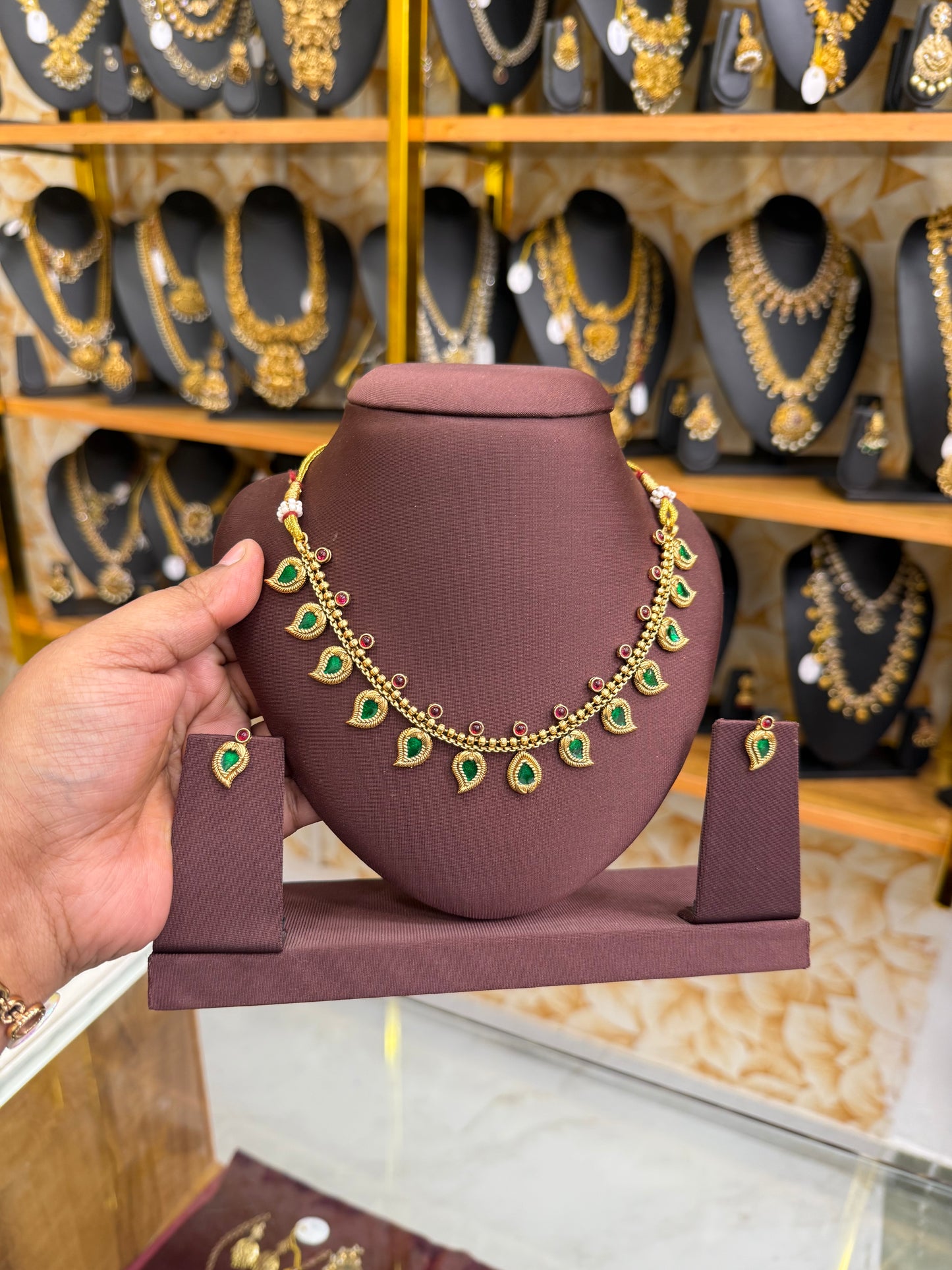 Kerala style Palakka necklace