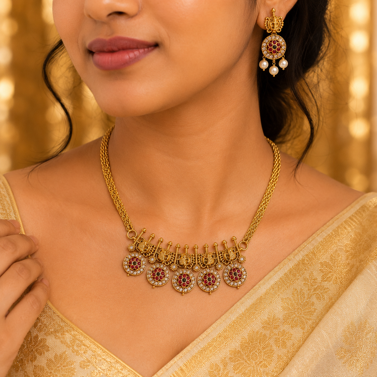 Annapoorani Stone Necklace