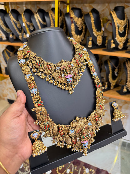 3D Enamel Antique Bridal Combo Set