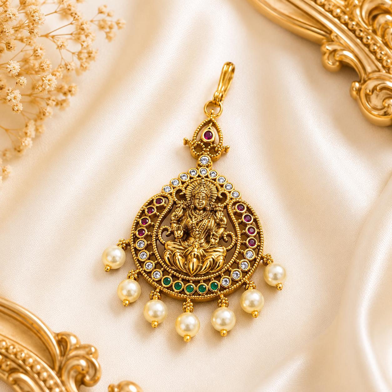 Grand Lakshmi Maang Tikka