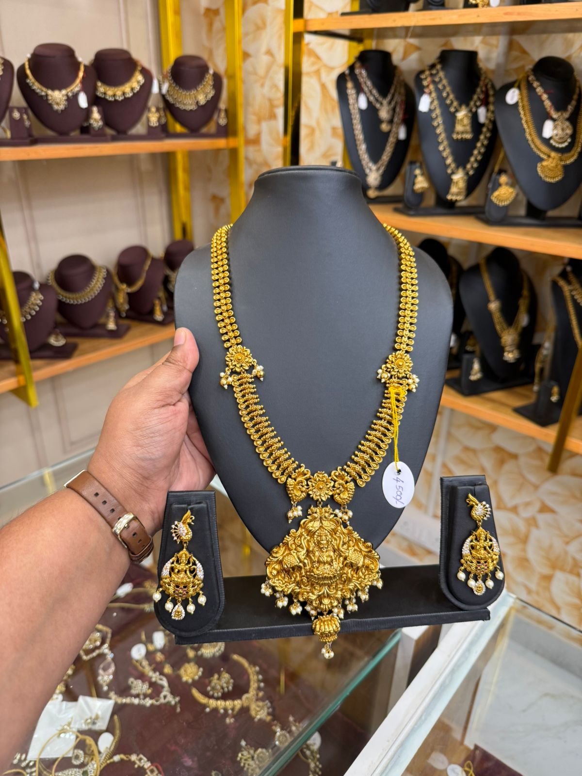 Traditional Gajjalakshmi 3D haram