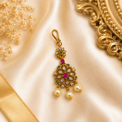 Floral Stone Maang Tikka
