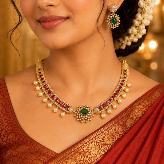 Imperial Ruby & Emerald Necklace