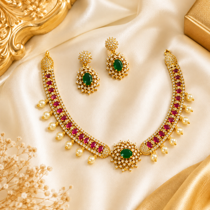 Imperial Ruby & Emerald Necklace