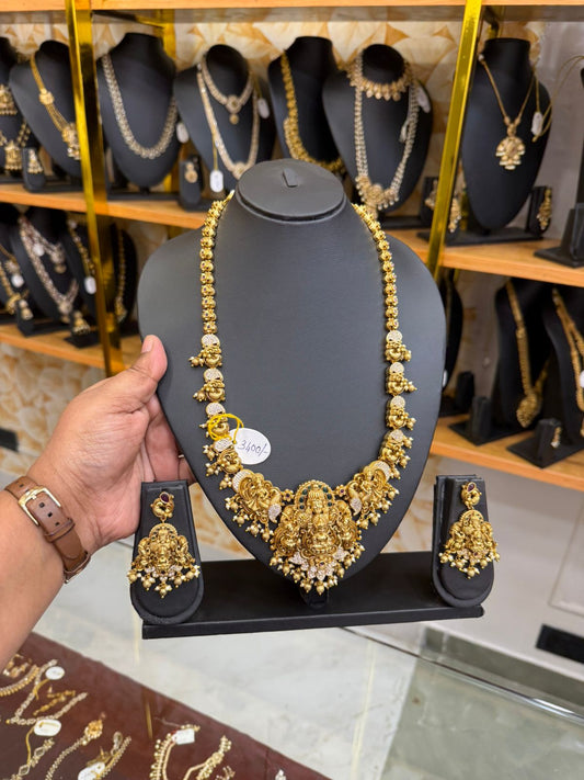 Gold look alike Lakshmi haram