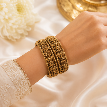 ANTIQUE LAKSHMI BANGLES (2pcs)