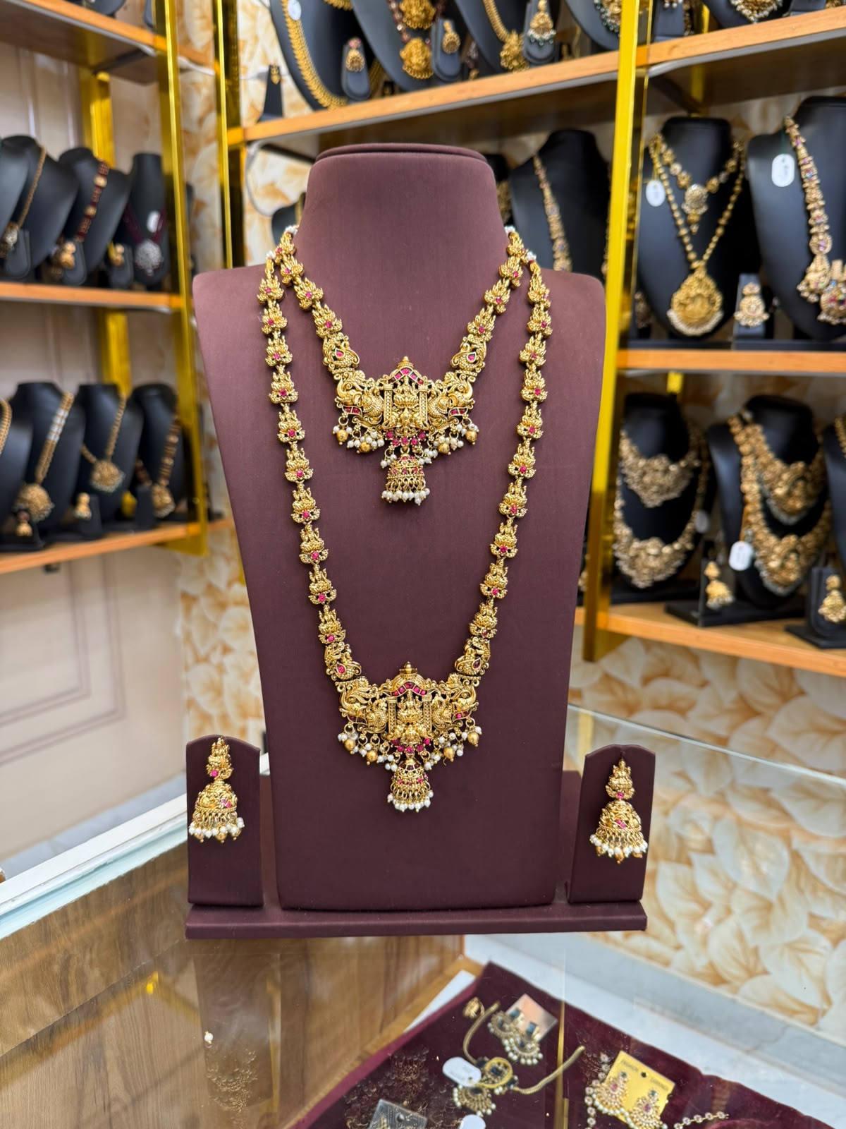 Aadhira Ruby Lakshmi Bridal Combo Set