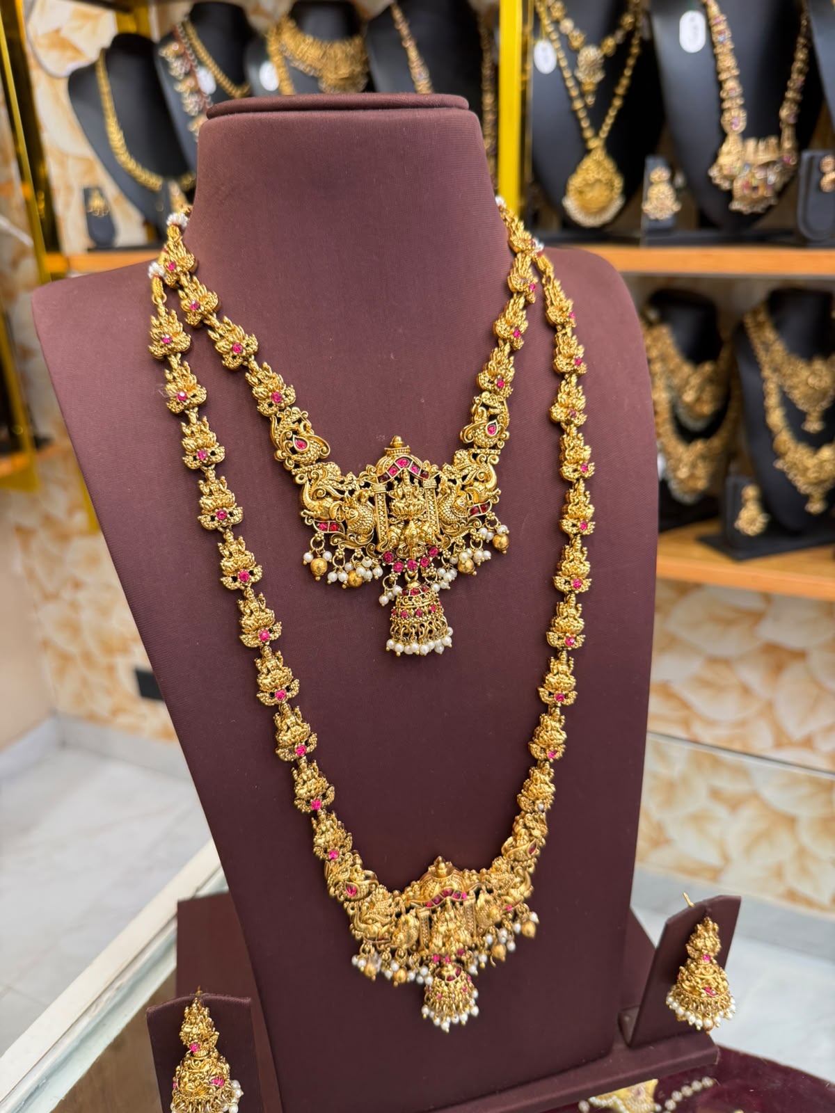Aadhira Ruby Lakshmi Bridal Combo Set