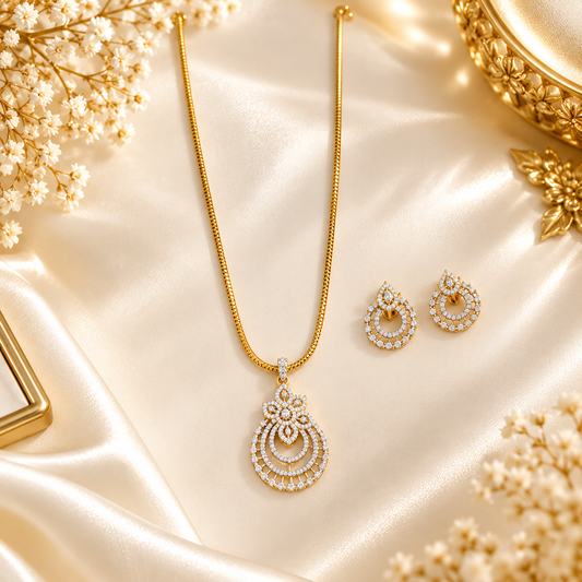 Ahalya AD Pendant Stone Haram
