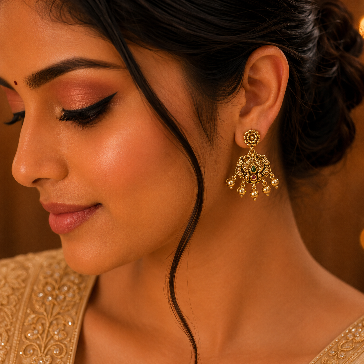 Ananya Peacock Stud