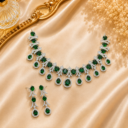 Anvika AD Emerald Necklace