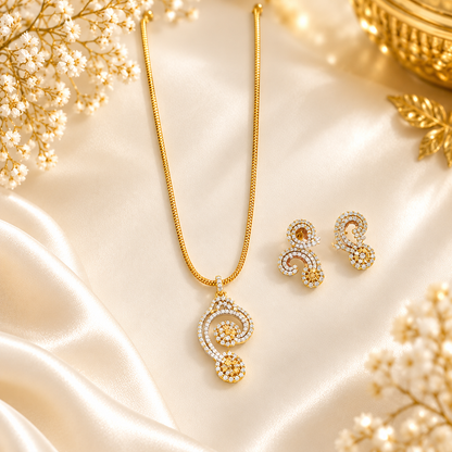 Anvika AD Pendant Stone Haram