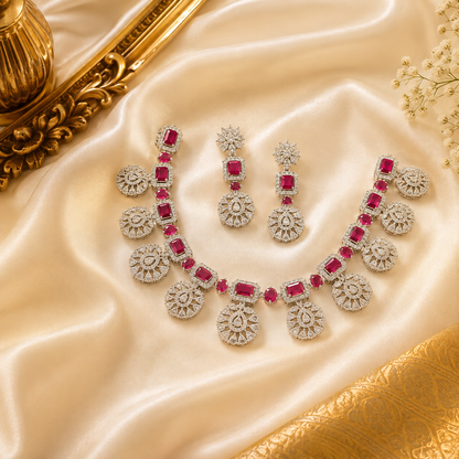 Anvika AD Ruby Necklace