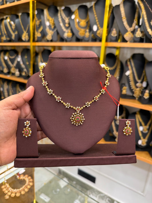 Star stone model with multicolour