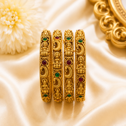 Elegant Lakshmi Bangles (4pcs)