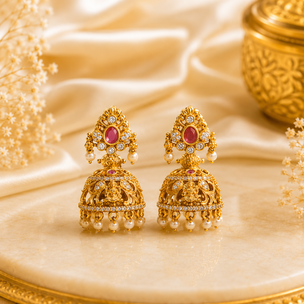 Lakshmi Stone Jumka