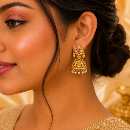 Lakshmi Stone Jumka