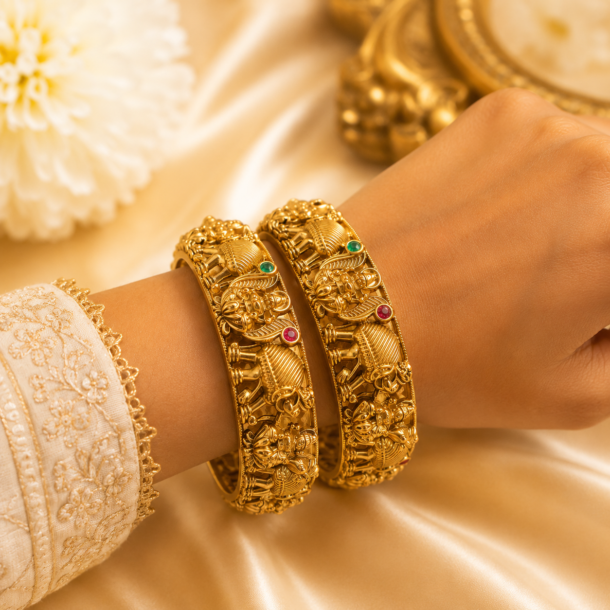 Gajalakshmi Bangles (2pcs)