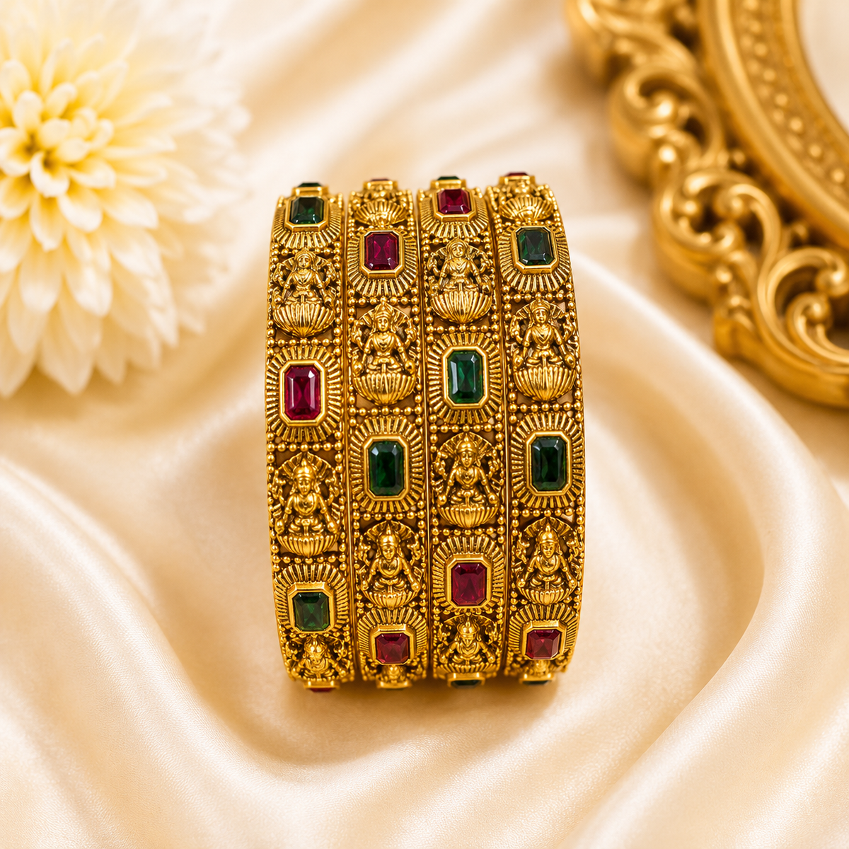 Gorgeous Lakshmi Bangles (4pcs)