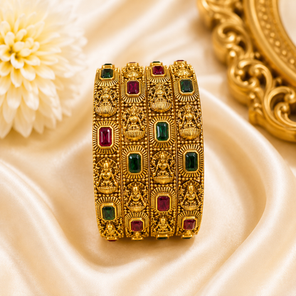 Gorgeous Lakshmi Bangles (4pcs)