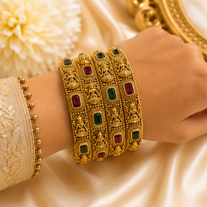 Gorgeous Lakshmi Bangles (4pcs)