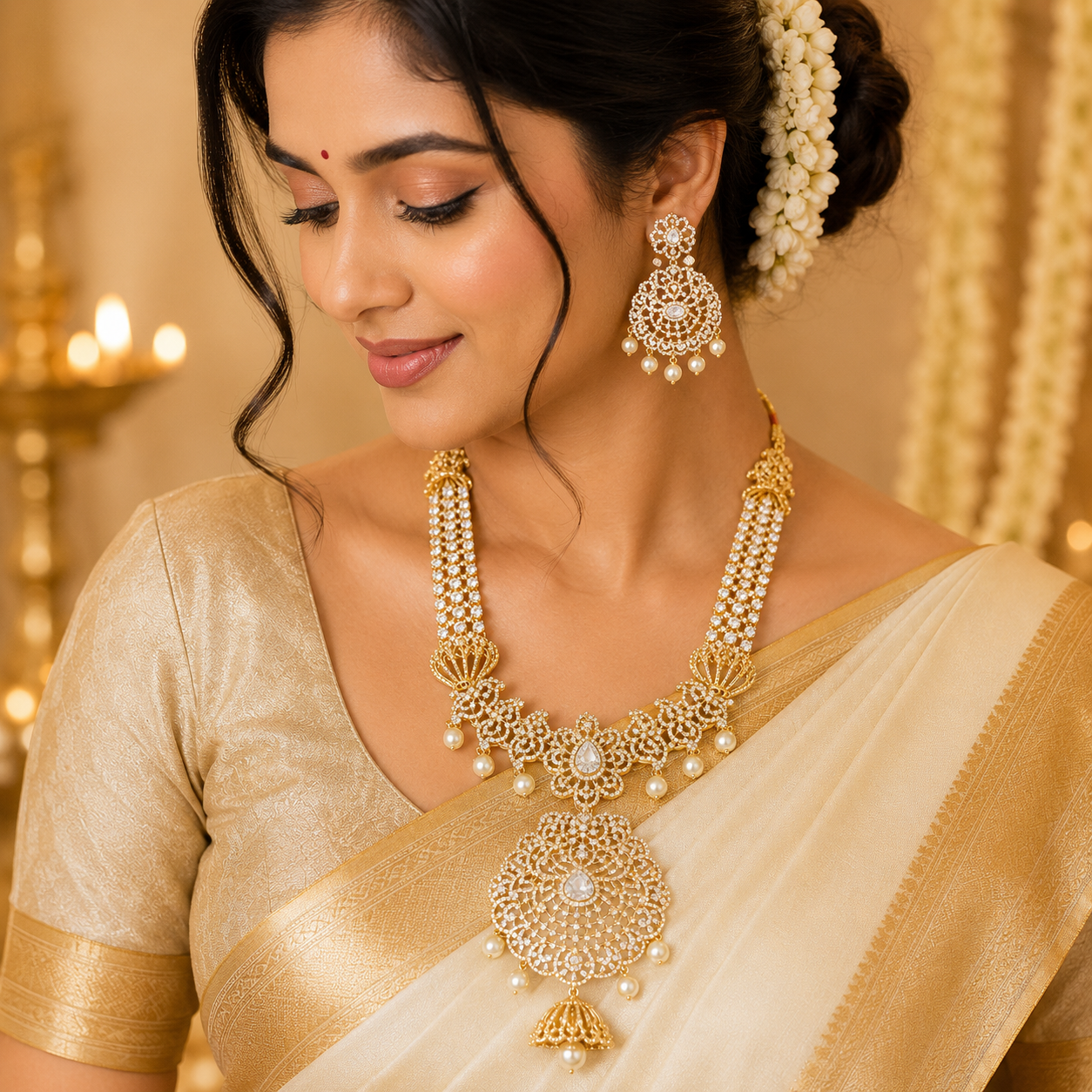 Gorgeous diamond replica haram
