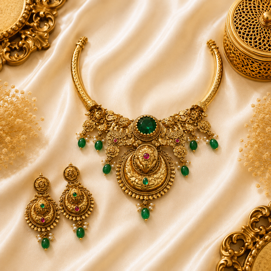 Hiranmayi Emerald Necklace