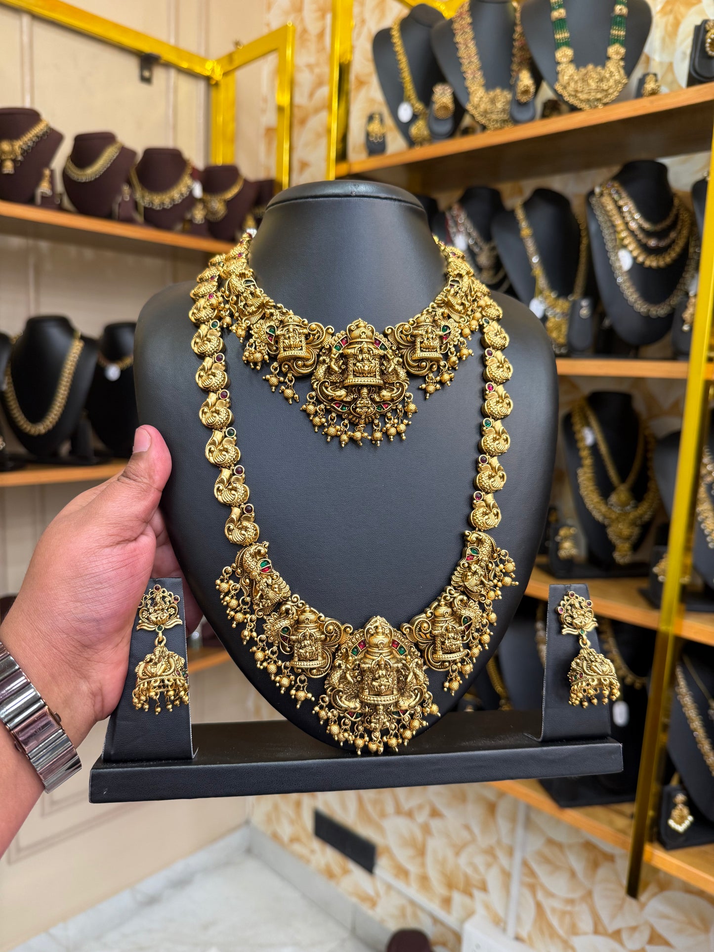 Antique bridal Lakshmi combo set