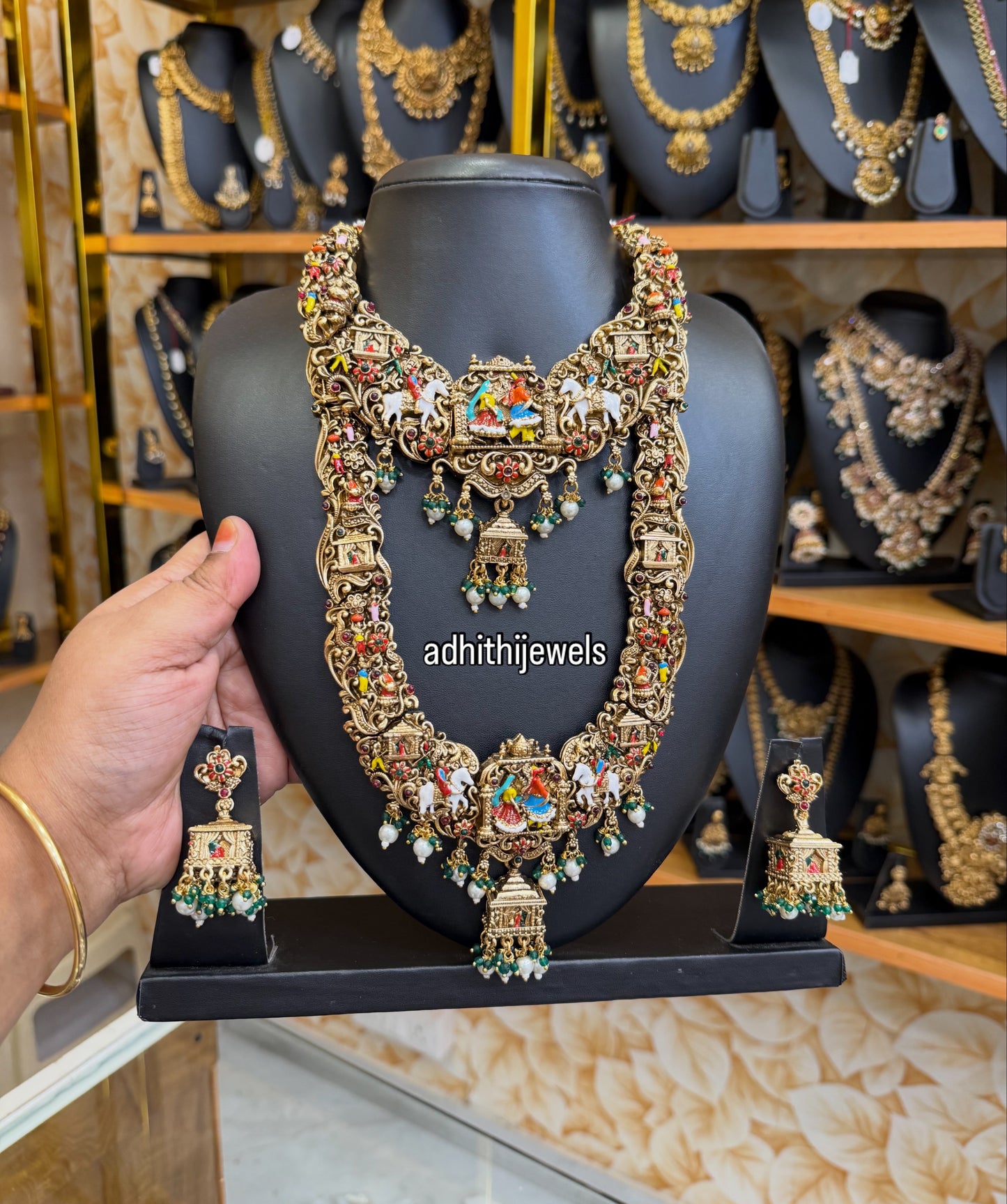 Trending 3D enamel Bridal combo set
