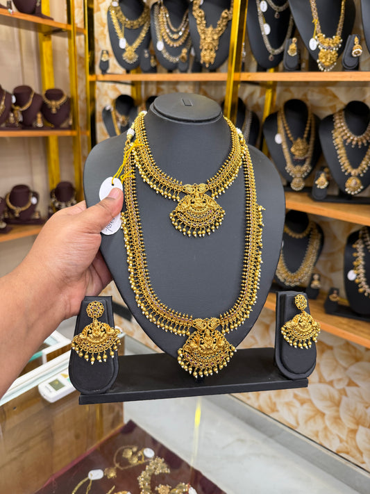 Lakshmi pearls necklace & haram set