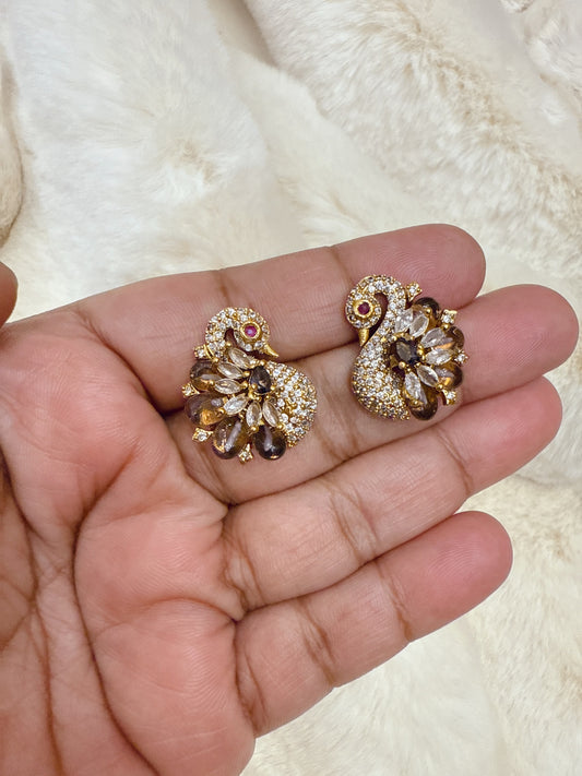 Stunning peacock stud