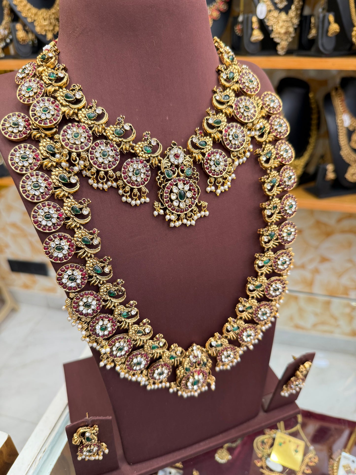 Antique Peacock Bridal Combo Set