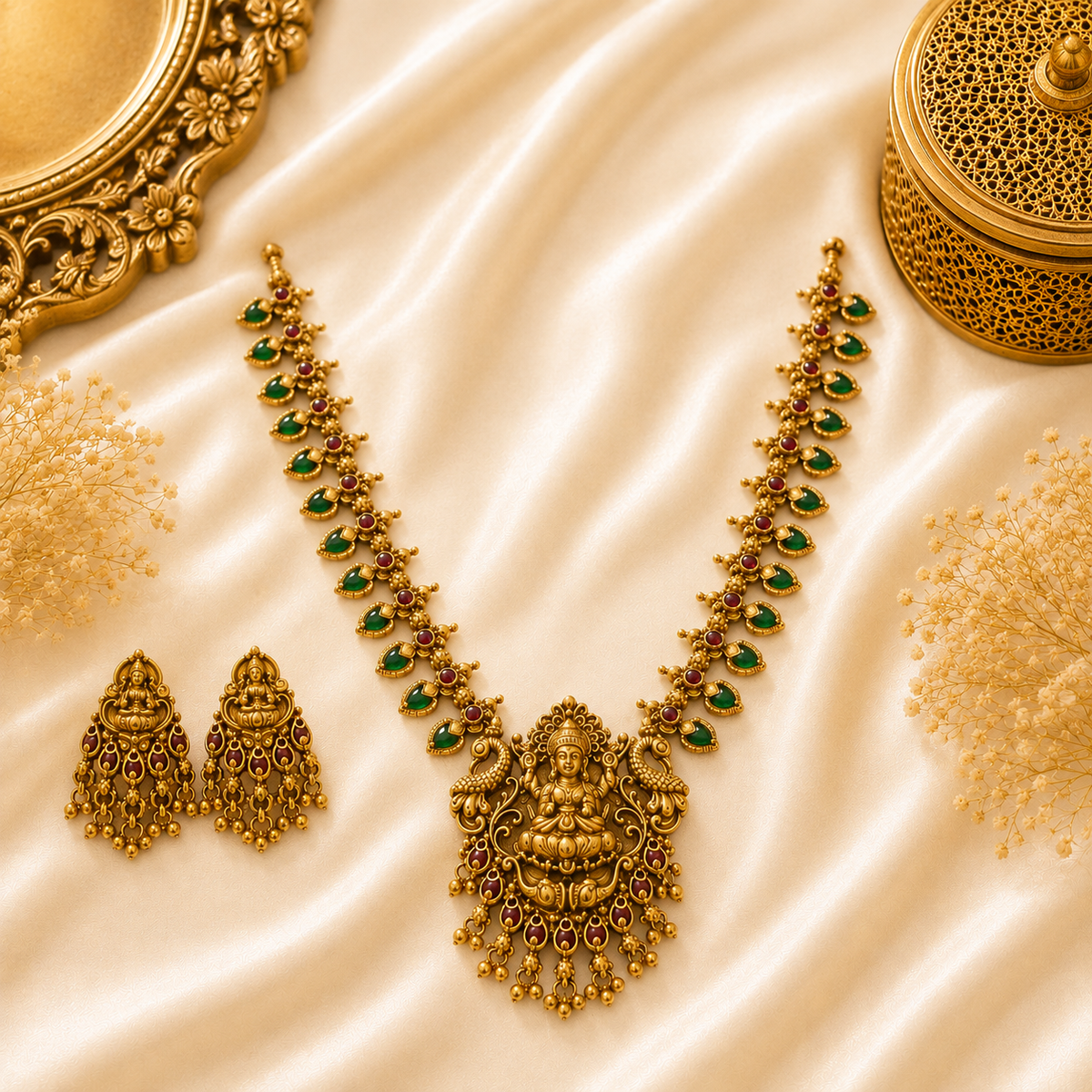Kanakdhara Palakka Necklace