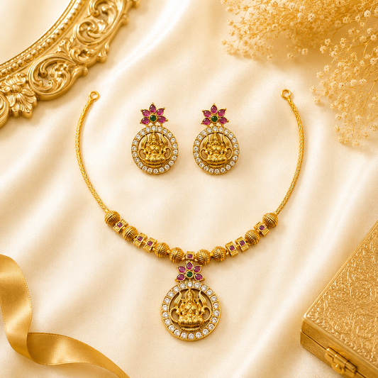 Lakshmi Floral Necklace