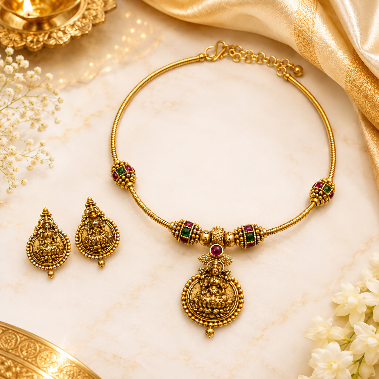 Lakshmi Heritage Hasli Necklace