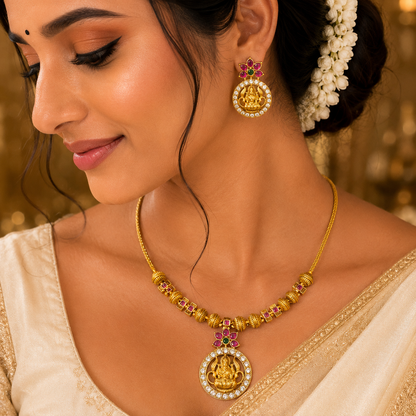 Lakshmi Floral Necklace